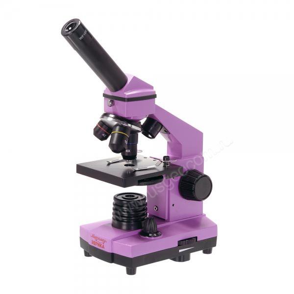 Микроскоп Микромед Эврика 40x-1280x в кейсе (аметист)