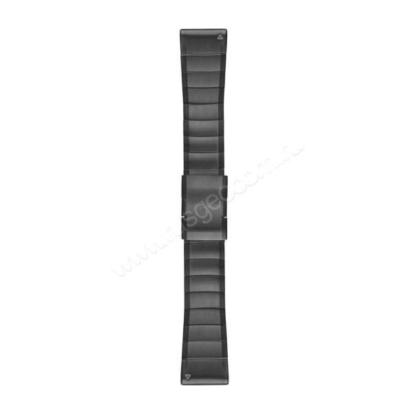 Ремешок сменный Garmin QuickFit 26 мм (металлический) темно-серый