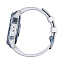 gps Часы Garmin Fenix 7 Sapphire Solar титановый синий минерал DLC с белым ремешком