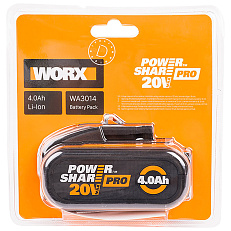 WORX WA3014 20В 4,0 Ач - аккумулятор