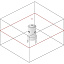 Схема лучей лазерного нивелира Topcon RL-VH4DR