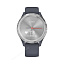 Часы для бега Garmin Vivomove 3S серебристый циферблат с гранитно-синим ремешком
