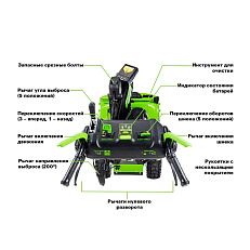 Greenworks GD82ST56, 82V без АКБ и ЗУ