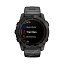 Часы для бега Garmin Fenix 7X Sapphire Solar титановый угольно-серый DLC с угольно-серым титановым DLC браслетом