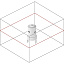 Схема лучей лазерного нивелира Sokkia LP410