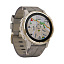 GPS Часы Garmin Fenix 6S Sapphire золотистый с серым кожаным ремешком