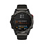 Смарт-часы для бега Garmin Fenix 6 Pro Solar титановый DLC карбон с DLC титановым ремешком.