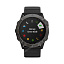 умные Часы Garmin Fenix 6X Sapphire Carbon Gray серые DLC с черным ремешком