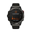 Смарт-часы для спортсмена Garmin Fenix 6 Pro Solar титановый DLC карбон с DLC титановым ремешком.