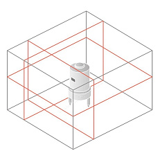 Bosch GLL 3-80 C с калибровкой + вкладка под L-BOXX - лазерный нивелир