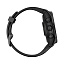 умные Часы Garmin Fenix 7S Solar серый с черным силиконовым ремешком