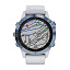 Часы беговые Garmin Fenix 6 Pro Solar синий минерал с белым ремешком