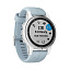 часы Garmin Fenix 5S Plus белые с голубым ремешком