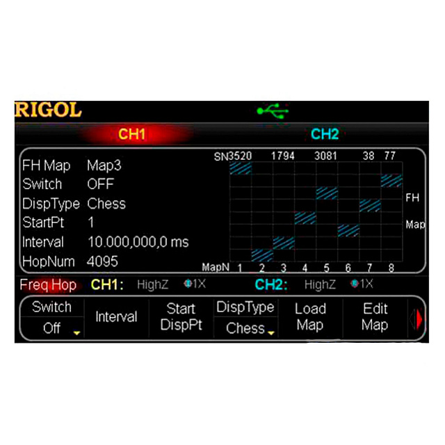 Опция псевдослучайной перестройки частоты FH-DG5000